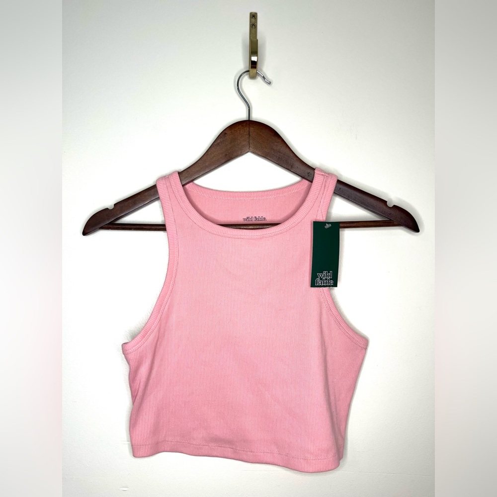 3 for 20 WILD FABLE Pink Racerback Cropped Tank NWT |‎ Medium